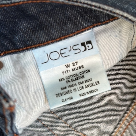 Joe's jeans Muse fit size 27 blue bikercore boot cut - Picture 10 of 10